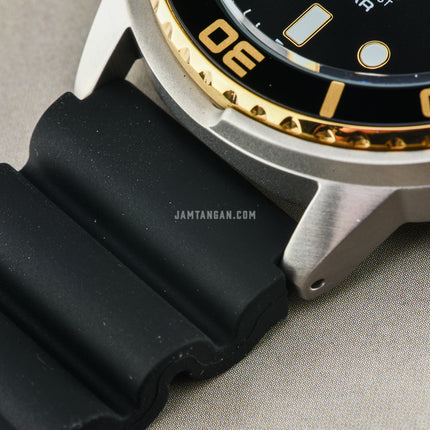 Alba Mechanical AL4250X1 Automatic Man Black Dial Black Rubber Strap