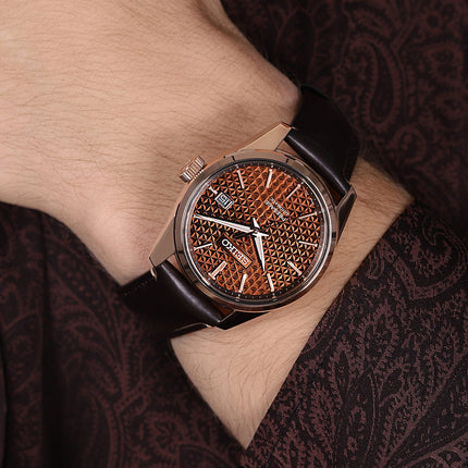 Seiko Presage SPB170J1 Sharp Edged Susutake Brown-Toned Smoked Brown Leather Strap