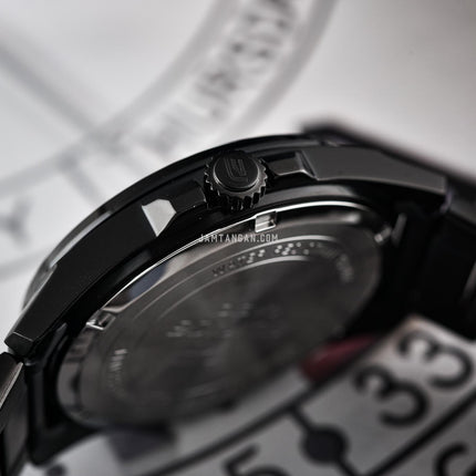 Casio Edifice EFV-150DC-1AVUDF Black Dial Black Stainless Steel Band