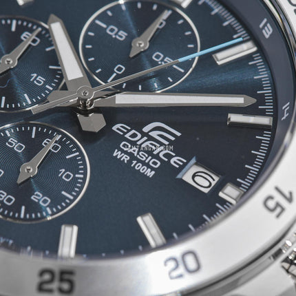 Casio Edifice EFR-526D-2AVUDF Chronograph Men Blue Dial Stainless Steel Band