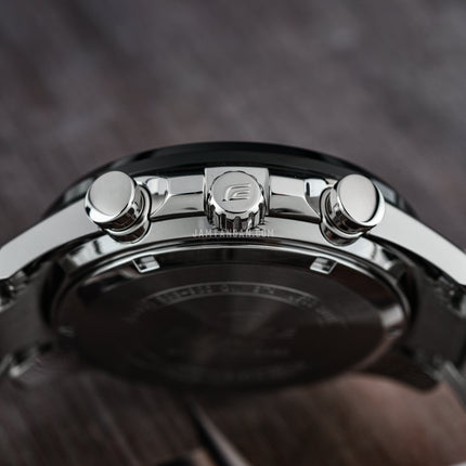 Casio Edifice EQS-900DB-1AVUDF Solar Powered Chronograph Black Dial Stainless Steel Strap