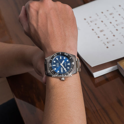 Alba Active AL4333X1 Men Automatic Dark Blue Dial Stainless Steel Strap