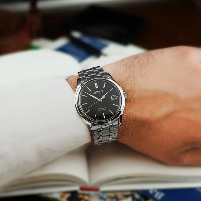 Seiko Presage SRPD99J1 Automatic Black Dial Stainless Steel Strap
