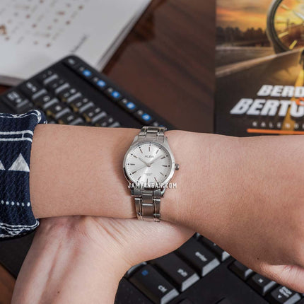 Alba Prestige ARX035X1 Ladies Silver Dial Stainless Steel Strap