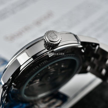 Seiko Presage SSK037J1 Cocktail Time Skydiving GMT Light Blue Dial Stainless Steel Strap