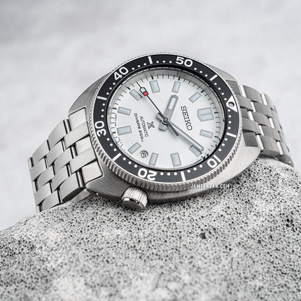Seiko Prospex SPB313J1 Heritage Re-Interpretation Slim Willard White Dial Stainless Steel Strap