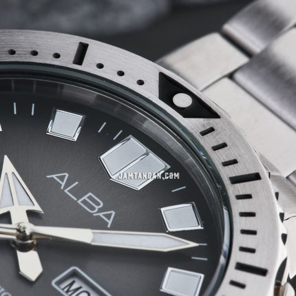 Alba Mechanical AL4635X1 Automatic Men Grey Gradient Dial Stainless Steel Strap