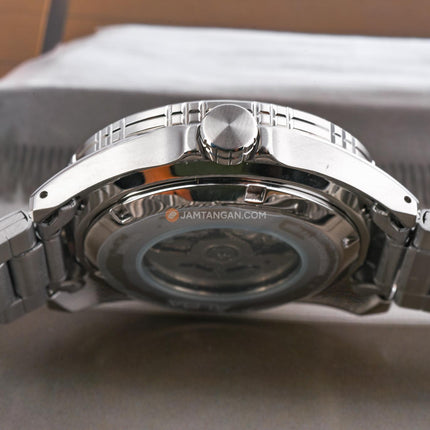 Alba Mechanical AU4077X1 Automatic Men Green Dial Stainless Steel Strap