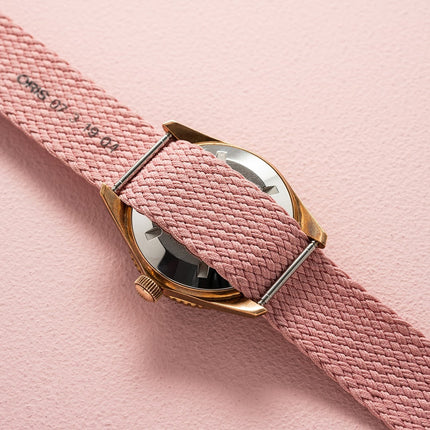 Oris Divers Sixty-Five 01-733-7771-3158-07-3-19-04BRS Cotton Candy Pink Dial Pink Nylon Strap