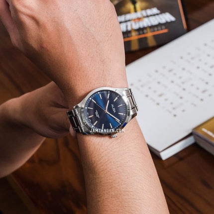 Alba Prestige ARX015X1 Men Dark Blue Dial Stainless Steel Strap