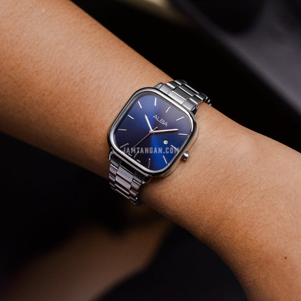 Alba Fashion AH7BZ3X1 Ladies Blue Dial Stainless Steel Strap