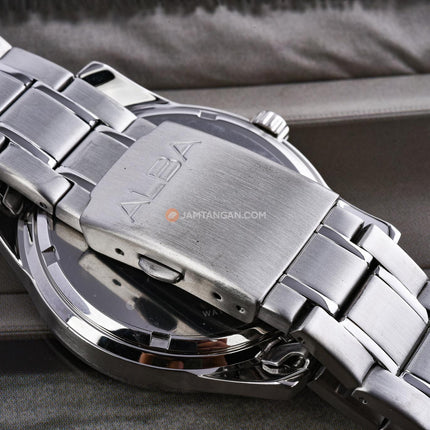 Alba AS9V63X1 Men Blue Dial Stainless Steel Strap
