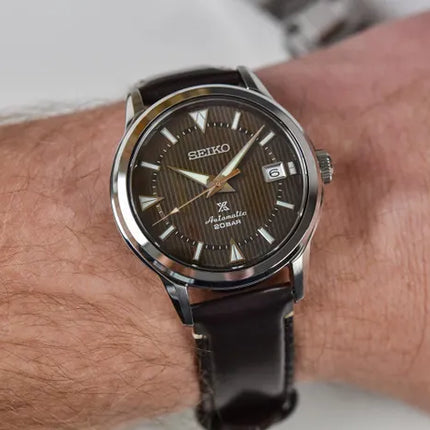 Seiko Prospex SPB251J1 The 1959 Alpinist Modern Re-Interpretation Brown Dial Brown Leather Strap
