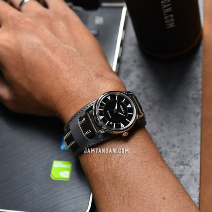 Seiko Prospex SJE085J1 The 1959 Alpinist Re-Creation Black Dial Brown Leather Strap Limited Edition