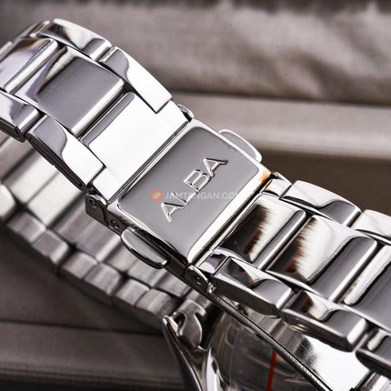 Alba Fashion AG8Q57X1 Ladies Red Dial Stainless Steel Strap