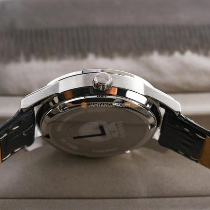 Alba AH7EQ3X1 Ladies Blue Dial Black Leather Strap