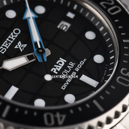 Seiko Prospex SNE575P1 PADI Solar Black Dial Stainless Steel Strap Special Edition