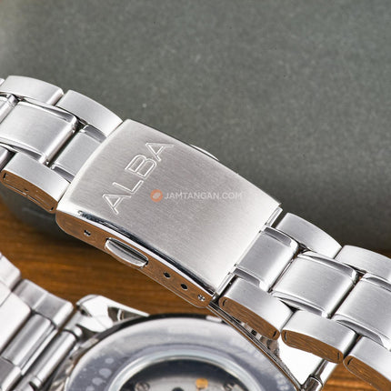 Alba Mechanical AL4151X1 Blue Dial Stainless Steel Strap