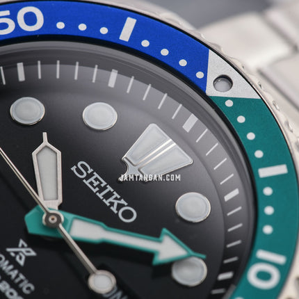 Seiko Prospex SRPJ35K1 Tropical Lagoon Special Edition Turtle Black Dial Stainless Steel Strap
