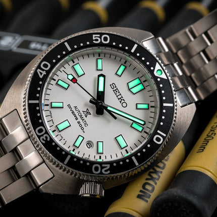 Seiko Prospex SPB313J1 Heritage Re-Interpretation Slim Willard White Dial Stainless Steel Strap