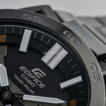 Casio Edifice ECB-2000DC-1BDF Men Sospensione Digital Analog Dial Gunmetal Stainless Steel Band