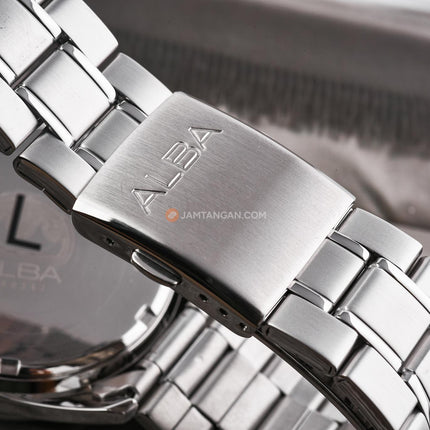 Alba Active AT3K61X1 Men Chronograph Blue Dial Stainless Steel Strap