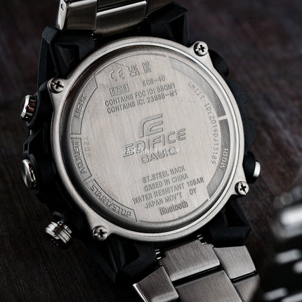 Casio Edifice ECB-40DB-1ADF Sospensione Digital Analog Dial Stainless Steel Band