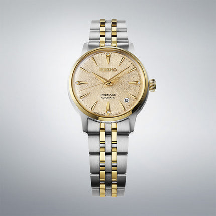 Seiko Presage SRPL64J1 Frozen Daiquiri Diamond Cocktail Light Champagne Dial Stainless Steel Strap