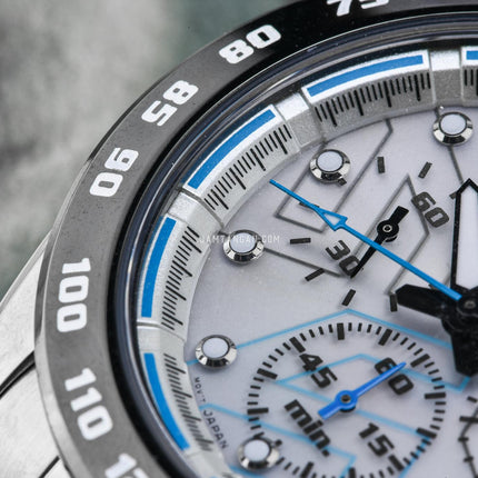 Seiko Solar SSC121P1 Chronograph Silver Dial Stainless Steel Strap
