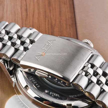 Alba Mechanical AL4237X1 Automatic Man Blue Dial Stainless Steel Strap