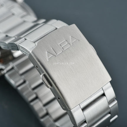 Alba Mechanical AL4701X1 Automatic Men Black Dial Stainless Steel Strap