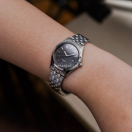 Alba Prestige AH7CF3X1 Ladies Black Dial Stainless Steel Strap