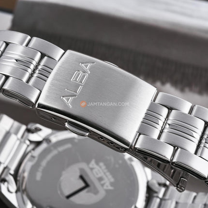 Alba AT3K51X1 Men Chronograph Blue Dial Stainless Steel Strap