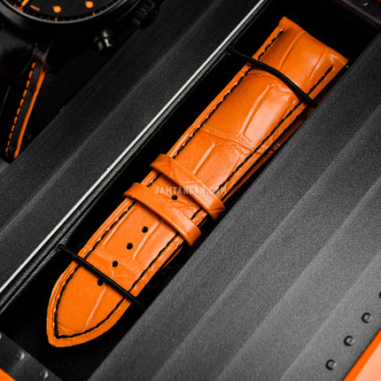MIDO Multifort M005.614.36.051.22 Chronograph Automatic Black Dial Black Leather Strap
