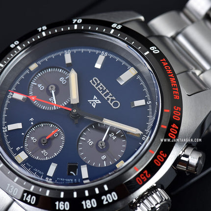 Seiko Prospex SSC815P1 Speedtimer Solar Chronograph Blue Dial Stainless Steel Strap