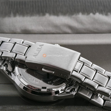 Alba AH7EP9X1 Ladies Black Dial Stainless Steel Strap