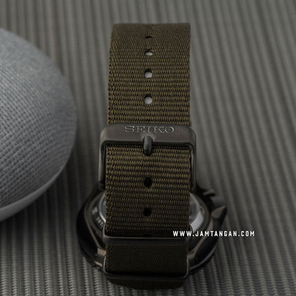 Seiko 5 Sports SRPD65K4 5KX SKX Sports Style Automatic Black Dial Green Nylon Strap
