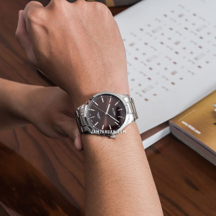 Alba Prestige ARX013X1 Men Dark Brown Dial Stainless Steel Strap