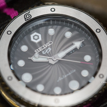 Seiko 5 Sports SRPF65K1 Naruto & Boruto Boruto Uzumaki Model Dual Tone Nylon Strap Limited Edition