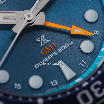Seiko Prospex SFK001J1 Sumo Aqua Solar GMT Divers Sea Blue Dial Stainless Steel Strap