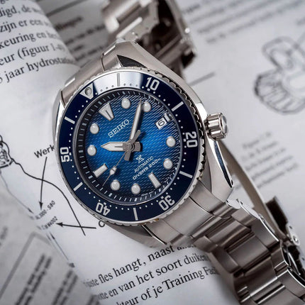 Seiko Prospex SPB321J1 King Sumo Automatic Divers 200M Blue Dial Stainless Steel Strap