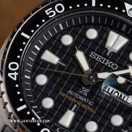 Seiko Prospex SRPE03K1 King Turtle Automatic Black Dial Stainless Steel Strap