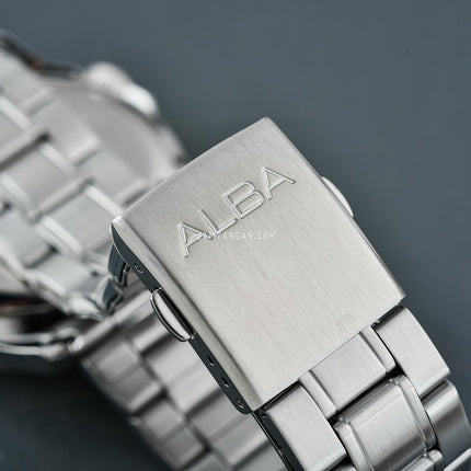 Alba Mechanical AL4713X1 Automatic Men Green Dial Stainless Steel Strap