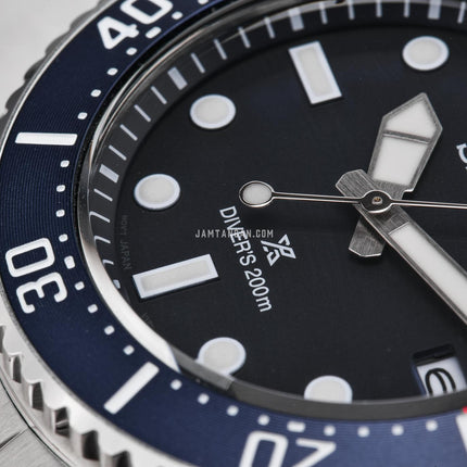 Seiko Prospex SNE595P1 Solar Diver Pepsi Blue Dial Stainless Steel Strap