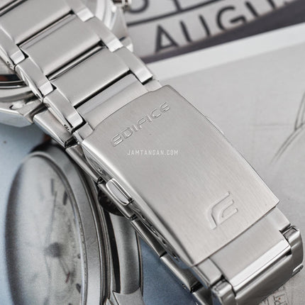Casio Edifice ECB-10D-2ADF Men Blue Digital Analog Dial Stainless Steel Band
