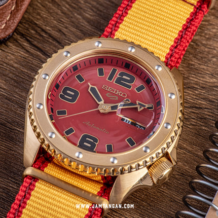 Seiko 5 Sports SRPF24K1 Street Fighter Zangief Iron Cyclone Dual Tone Nylon Strap Limited Edition
