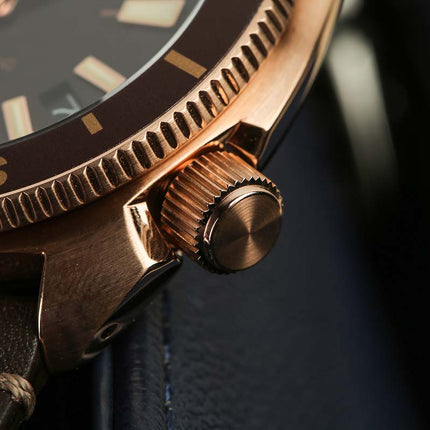 Seiko Prospex SRPG18K1 Tortoise Land Automatic Brown Dial Brown Leather Strap
