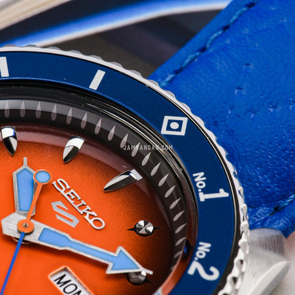 Seiko 5 Sports X Jojo Bizarre Adventure SBSA031 Guido Mista Leather Strap Limited Edition (JDM)