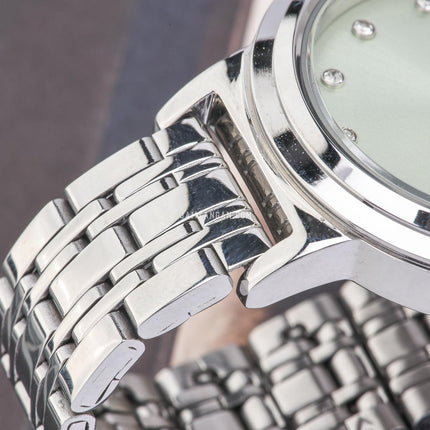Alba AH7EA7X1 Ladies Green Dial Stainless Steel Strap