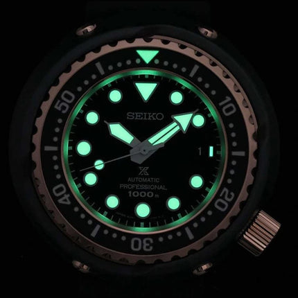 Seiko Prospex SLA042J1 Emperor Tuna 1975 Diver Reinterpretation Black Dial Black Rubber Strap